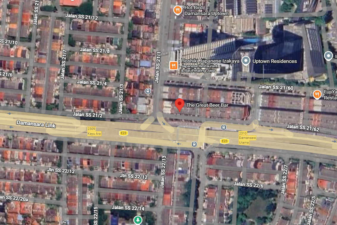 Damansara Uptown Petaling Jaya Map Of The Great Beer Bar